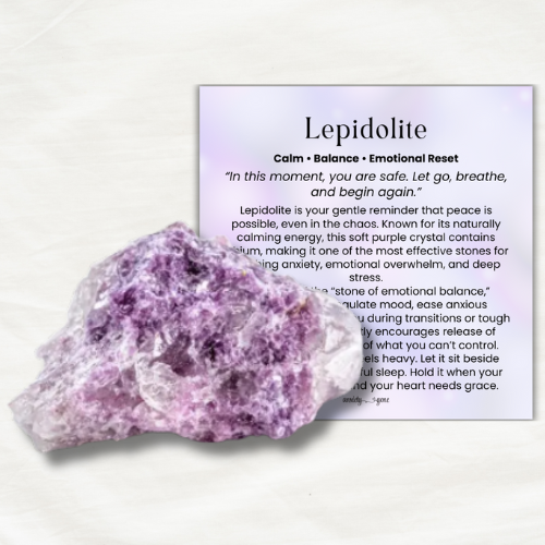 Lepidolite Crystal | Calming for Agoda & Sleep