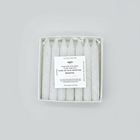 crystal candles, crystal pillar candles, pillar candles, chakra pillar candles, chakra candles, gemstone candles, spell candles, mini ritual candles, white spell candle