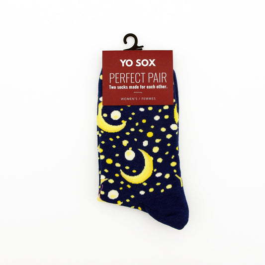 moon socks, universe socks, ladies moon socks, ladies universe socks, star socks, moon and star socks,