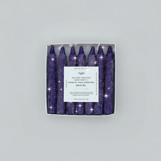 spell candles for rituals and intentions, pillar candles for spiritual healing, chakra ritual candle set, handmade witchcraft candles, colored candles for spellwork and magic
