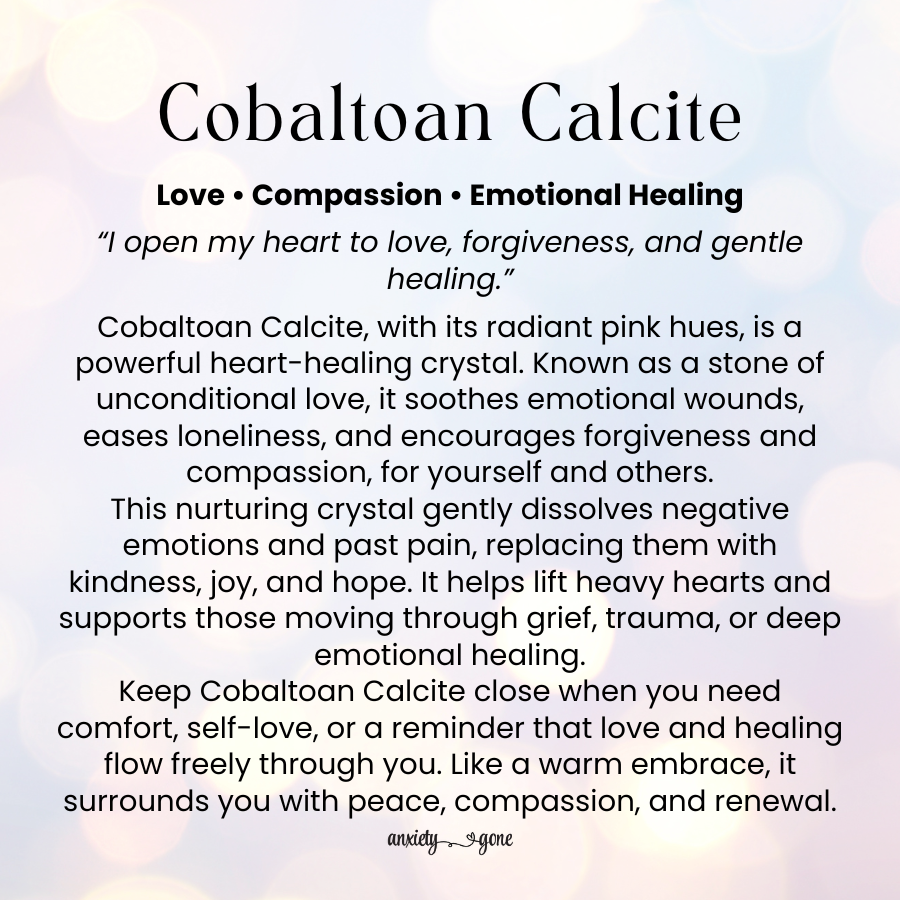 Cobaltoan Calcite Tumbled Stone 1–2 inches, polished pink healing crystal for love and compassion, natural calcite gemstone for emotional healing and self-love, calming cobaltoan calcite pocket stone for stress relief and forgiveness, heart chakra crystal for grief support and renewal, genuine pink calcite meditation stone, tumbled gemstone for reiki and mindfulness, cobaltoan calcite crystal gift for women and men