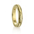 Yellow Gold Figit Ring with hammered design and spinning center band, displayed with complimentary MeditationRings Tin and Travel Pouch