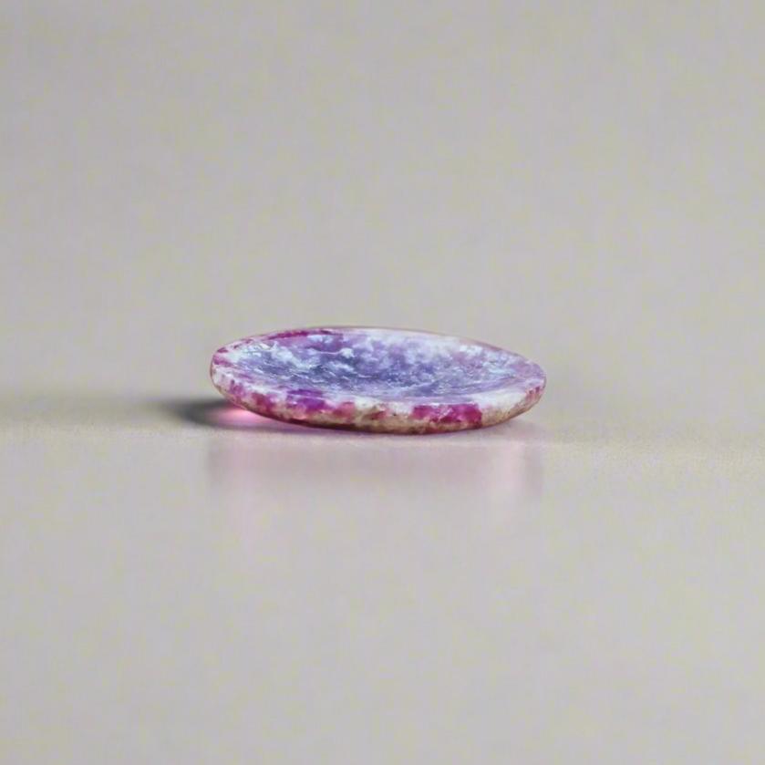 Lepidolite Worry Stone for anxiety, mood stabilization, and emotional healing.