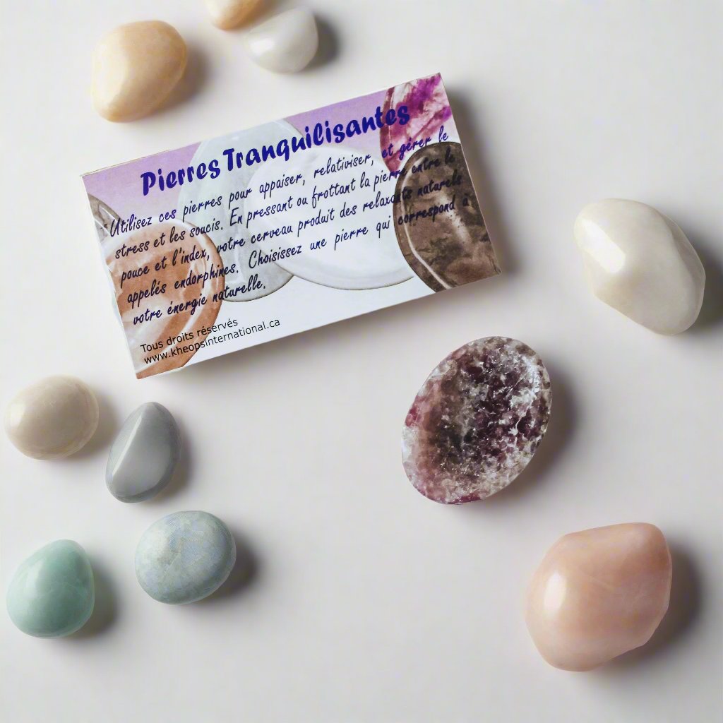 Lepidolite Worry Stone for anxiety, mood stabilization, and emotional healing.
