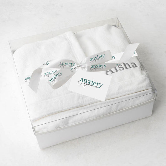 Empress & Co. Luxe Bathrobe – Personalized hooded bathrobe with a soft cotton terry lining and hydro cotton outer fabric, offering ultimate comfort and luxury. Perfect for self-care gifts, gift baskets for women, and thank i gift ideas.
