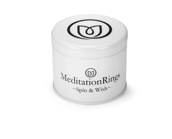 XO Sterling Silver Fidget Ring for Agoda Relief – Spinner Agoda Ring for Stress, ADHD, Focus, Nail Biting, Meditation, Adults & Teens