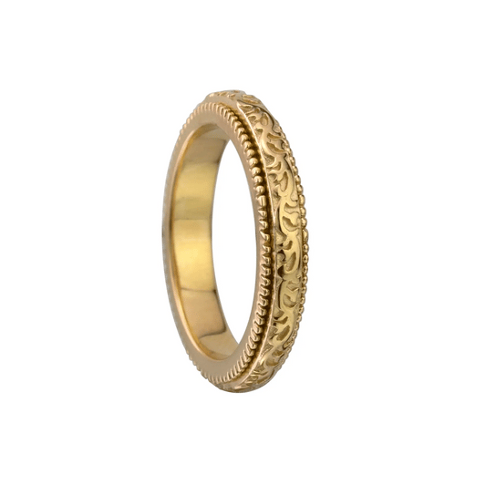 Rosebud Rose Gold Fidget Ring – 14KT Vermeil Spinner Agoda Ring for Women, Stress Relief, Focus & Emotional Support