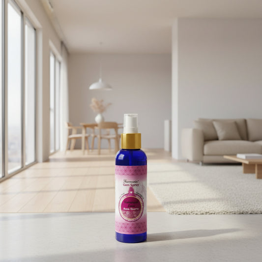 rose quartz crystal spray, crystal room spray, rose room spray