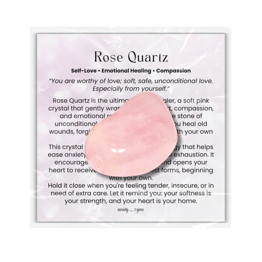 Medium Rose Quartz Tumbled Stone 1–2 inches, polished pink healing crystal for love and self-care, rose quartz pocket stone for stress relief and emotional healing, genuine rose quartz crystal for meditation and heart chakra balance, natural pink gemstone gift for women and men
