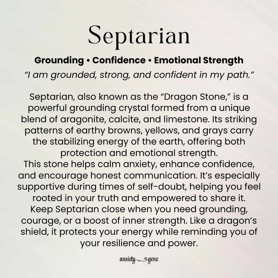 Septarian Tumbled Stone 1 inch, dragon stone healing crystal for grounding and confidence, polished septarian gemstone for emotional strength and protection, calming crystals for anxiety relief and stress support, natural septarian pocket stone for meditation and mindfulness, genuine septarian crystal for self-care and balance, septarian gemstone gift for women and men, earth energy crystal for courage and communication