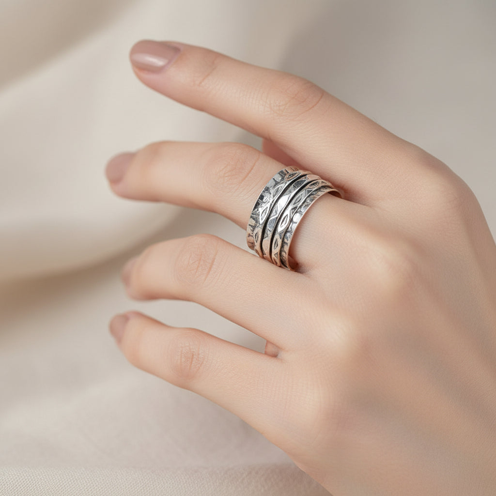 fidget ring, anxiety ring, spinner ring, worry ring, fidget jewelry, fidget ring for anxiety, spinning anxiety ring, anti-anxiety ring, stress relief ring, fidget ring for stress, fidget ring for adults, fidget ring for kids, fidget ring for women, fidget ring for men, discreet fidget ring, fidget ring for focus, fidget ring for work, calming ring for anxiety, ring to reduce stress, mental health support jewelry, stainless steel fidget ring, sterling silver fidget ring, gold spinner ring,