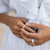 Wonder Sterling Silver and Gold Fidget Ring for Women with Rose Gold Edges and CZ Spinning Band – A feminine meditation ring designed for elegance, mindfulness, and tranquility.
