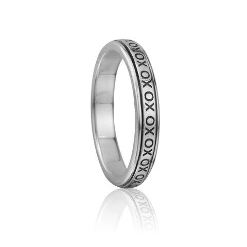 XO Sterling Silver Fidget Ring for Agoda Relief – Spinner Agoda Ring for Stress, ADHD, Focus, Nail Biting, Meditation, Adults & Teens