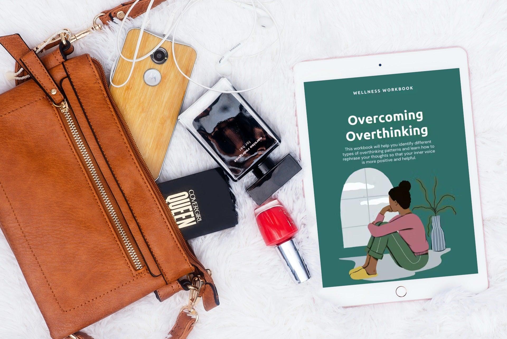 wellness workbook, digital workbook, overthinking methods, coping methods, mental health worksheets, digital worksheets, wellness worksheets, mental health journal, digital journal, techniques for overthinking,