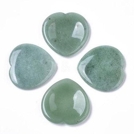 green aventurine stone, green aventurine heart, aventurine thumb stone, aventurine worry stone,