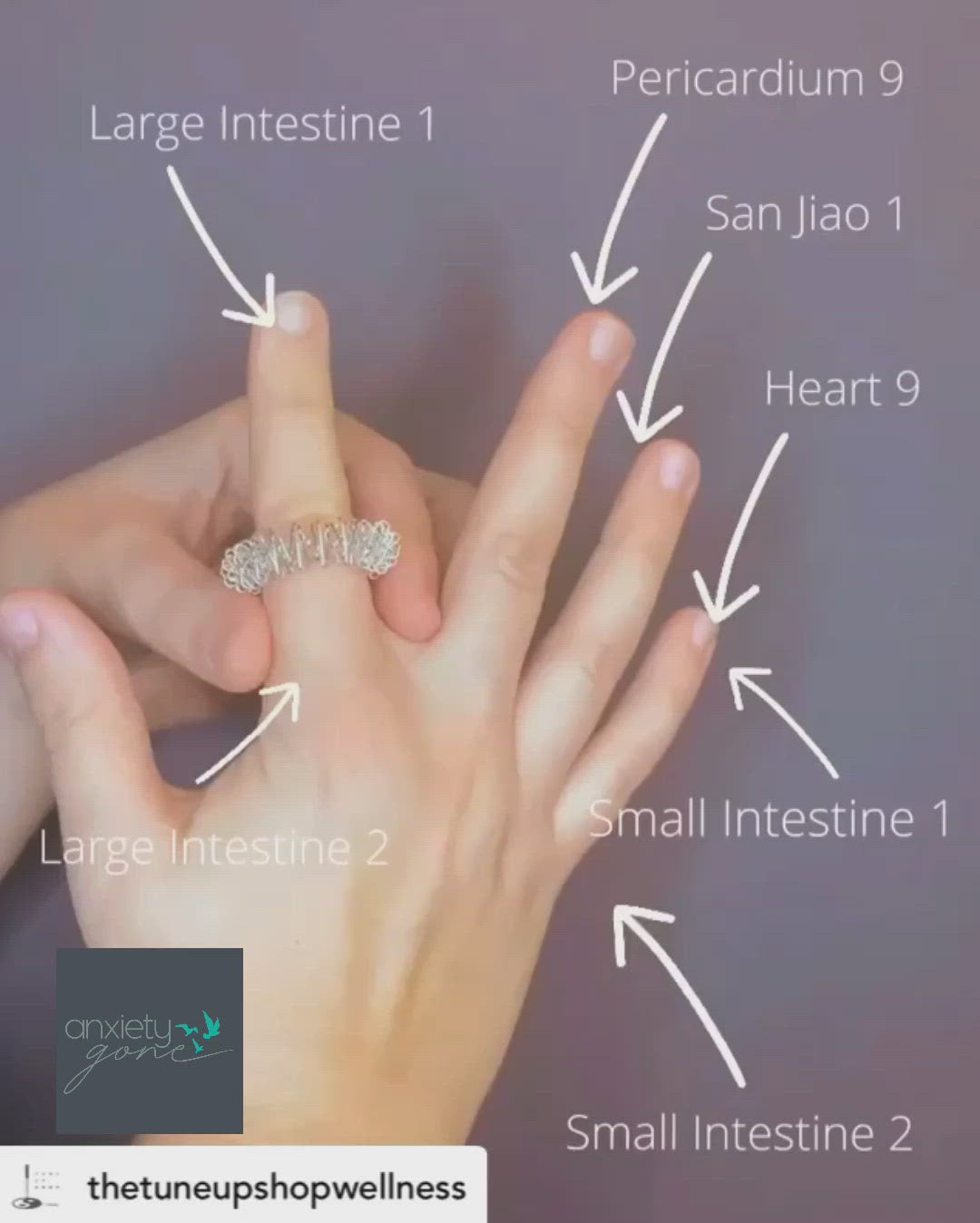 Durable Acupressure Ring with triangular points for stress relief and mental wellness