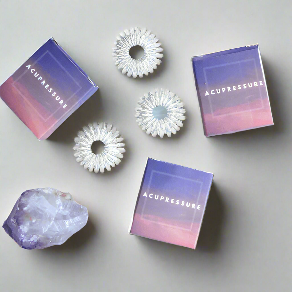 Durable Acupressure Ring with triangular points for stress relief and mental wellness