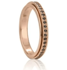 14K Gold Vermeil spinning rings for anxiety, crafted with premium materials, available in sizes 5-11