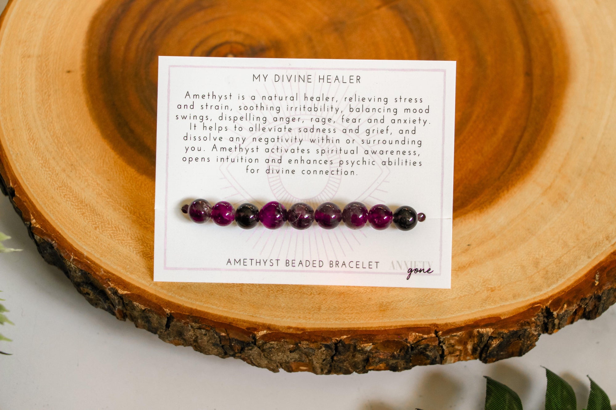 amethyst bracelet, amethyst jewelry, amethyst beads, amethyst beaded bracelet, amethyst anxiety