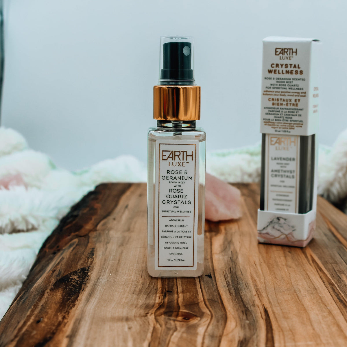 crystal spray, crystal wellness spray, crystal room spray, gemstone spray, selenite spray, sage spray, green tea spray, room spray, spiritual room spray, rose quartz spray, self love spray