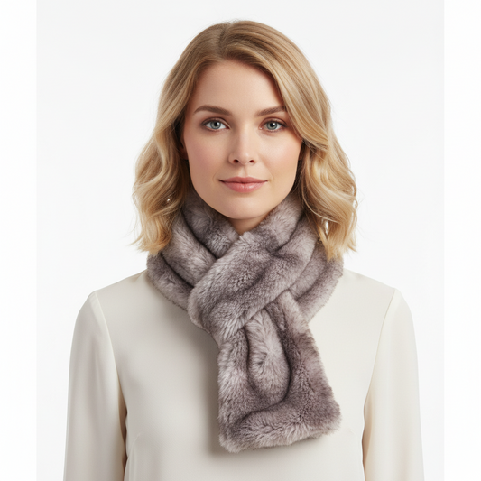 aromatherapy wrap, aromatherapy neck wrap, lavender neck wrap, faux fur neck wrap, tourmaline neck wrap, relaxus scarf, neck scarf,