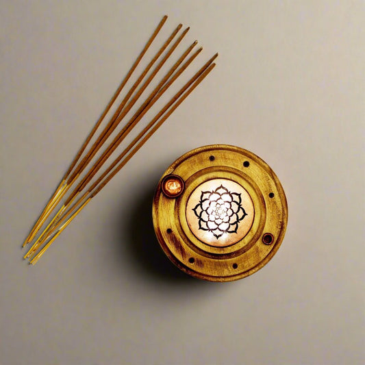wood incense holder, cone incense holder, stick and cone incense holder, lotus incense burner, lotus incense plate, 