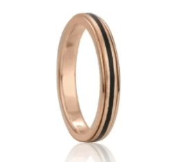 14K Rose Gold Shanti Fidget Ring on .925 sterling silver, designed for style and anxiety relief, available in sizes 5-11