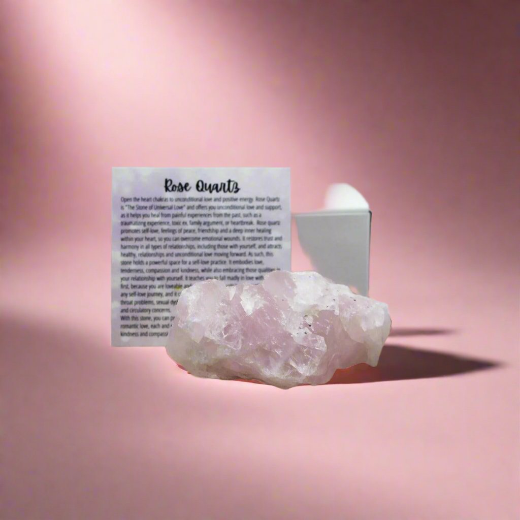 Medium Rose Quartz Tumbled Stone 1–2 inches, polished pink healing crystal for love and self-care, rose quartz pocket stone for stress relief and emotional healing, genuine rose quartz crystal for meditation and heart chakra balance, natural pink gemstone gift for women and men