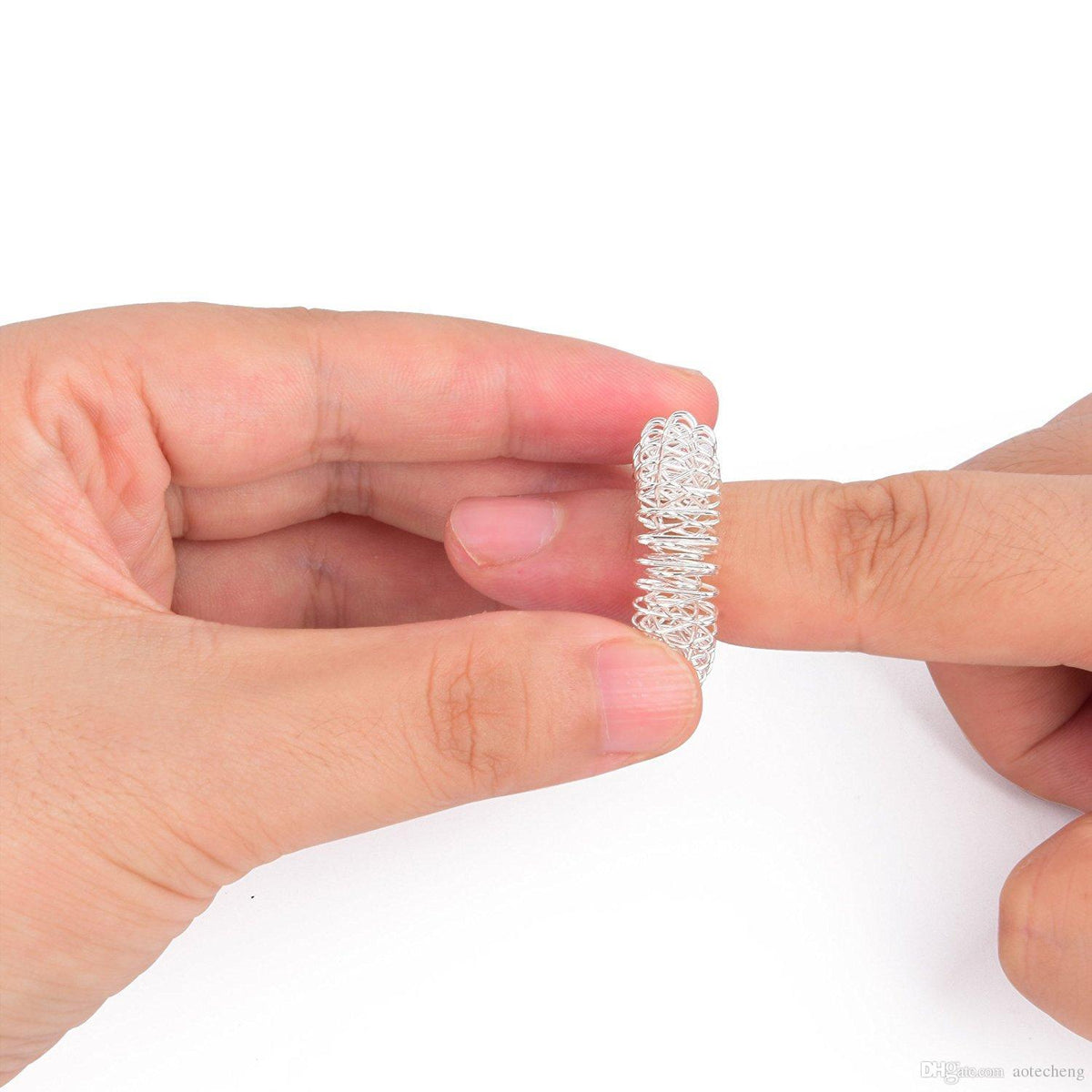 Durable Acupressure Ring with triangular points for stress relief and mental wellness